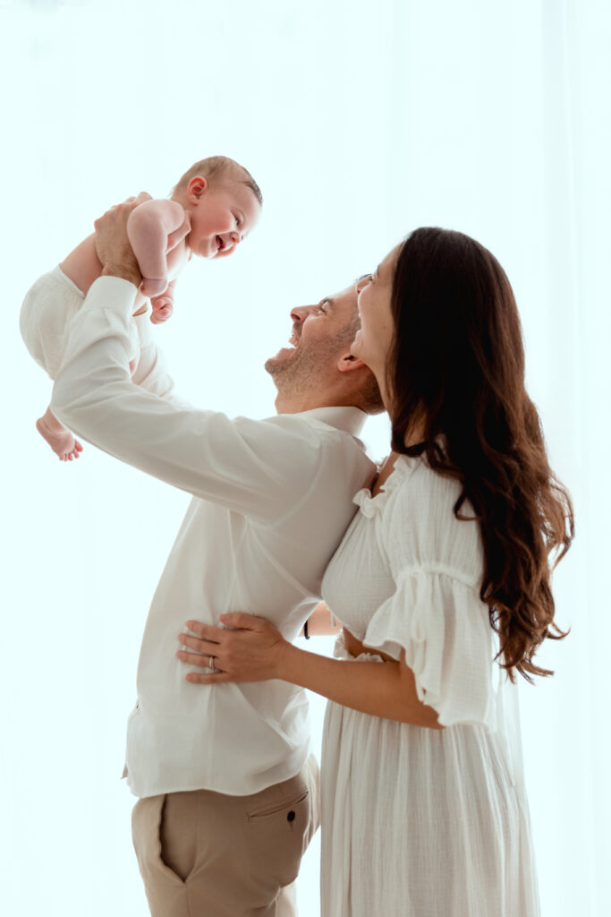 Baby photo session in the studio