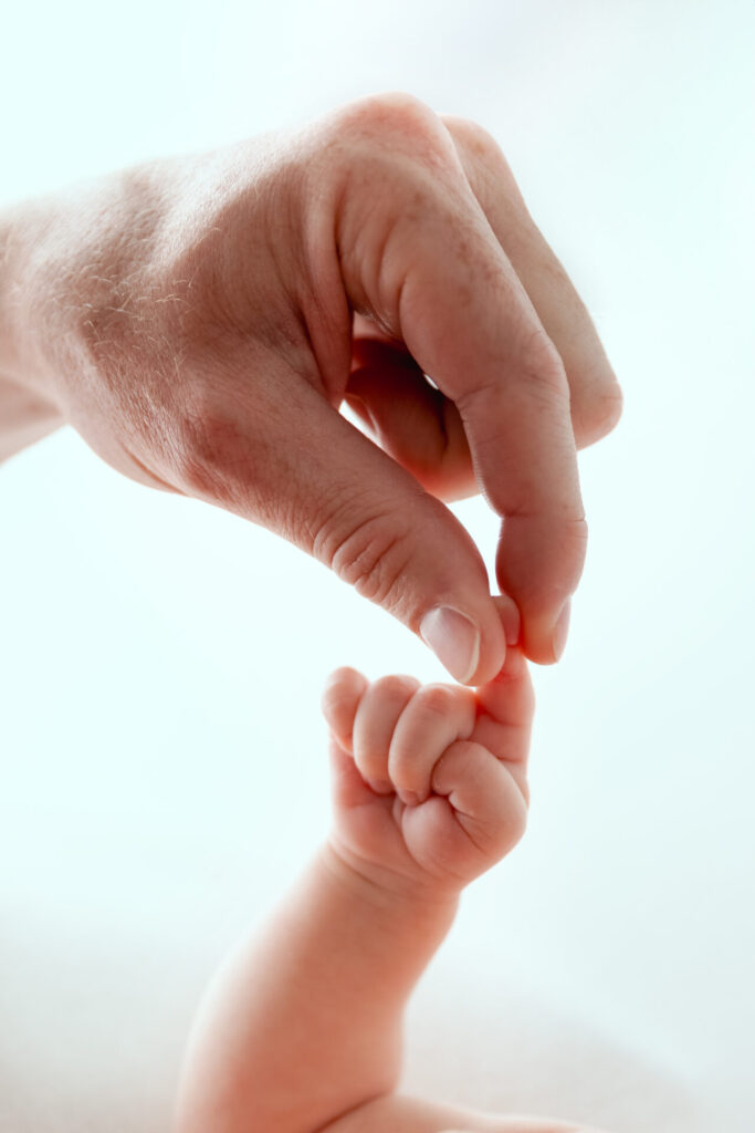 A tiny baby hand, newborn session